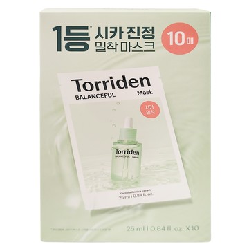 Torriden 台灣公司貨 積雪草舒緩急救面膜  10入  1組