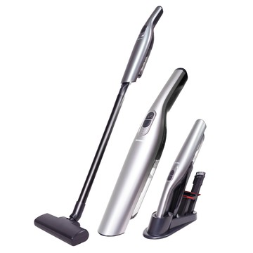 安伯特 直立旋風無線吸塵器 無線手持二合一 強勁吸力 多刷頭配件  ABT-D002  銀色 + 黑色