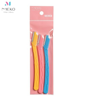 MEKO 安心修眉防滑修眉刀(3入) D-028-1【官方旗艦店】