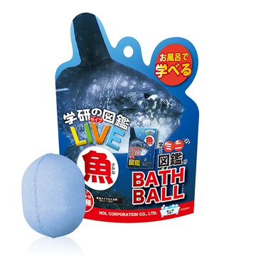 日本 NOL - 學研的圖鑑LIVE：魚類入浴球-5入組(隨機出貨)