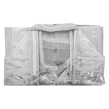 免拆式行李箱透明保護套 24吋  灰色