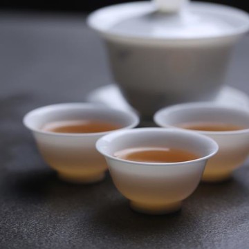 正宗骨瓷輕薄茶杯聞香杯功夫小茶杯反口茶盞若深杯陶瓷高溫品茗杯
