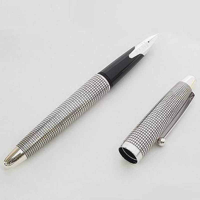 パイロット万年筆 エリート スターリングシルバー18K ホワイトゴールド