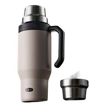 保溫瓶 保溫杯 水壺 大容量保溫杯 燜泡茶杯 車載水杯子 車載保溫壺 露營保溫瓶 手提保溫瓶 攜帶式熱水壺1000ml
