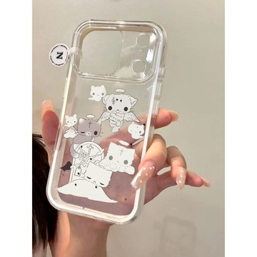 ✨iphone保護殼✨十字架小貓適用蘋果16promax手機殼iPhone17pro15新12/14二合一13