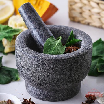 搗蒜器石臼 研磨器蒜臼子大號 家用搗糍粑