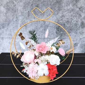 開幕桌花。開幕花禮。喬遷花禮。桌花。入厝花禮。永生花開幕桌花