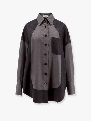 Mixed Flannel wool Shirt - STELLA MCCARTNEY - gender_Woman