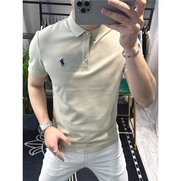 歐洲站2026夏季polo衫男短袖t恤高端翻領歐貨大牌刺繡時尚修身潮