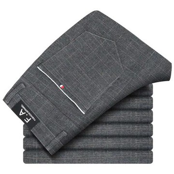 春秋季男士休閑褲男寬松直筒厚款韓版潮流修身工作西褲長褲子男