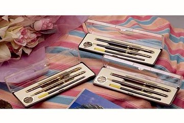 巨倫 A-0351 琺瑯鋼珠筆對筆(紅) / 盒