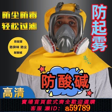 【台灣公司 可打統編】防毒高階防塵面罩噴漆封閉式防霧透氣