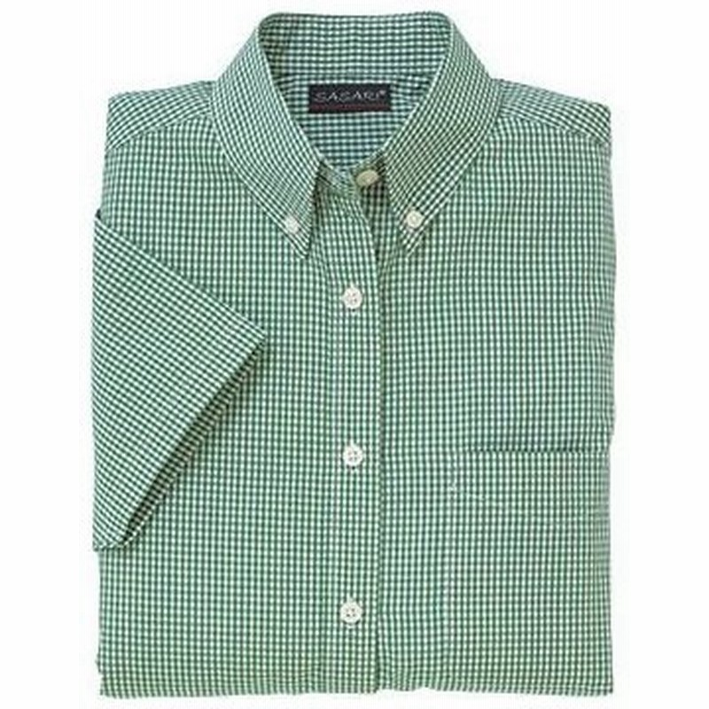 抗菌防臭 半袖ギンガムチェックシャツ レディース アルトコーポレーション Sa 4010 グリーン 15号 通販 Lineポイント最大0 5 Get Lineショッピング