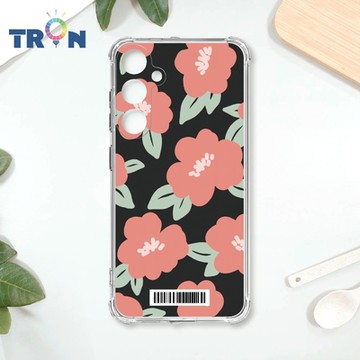 TRON 三星 A35 平塗手繪花朵A款 四角防摔載具殼 軟殼 手機殼