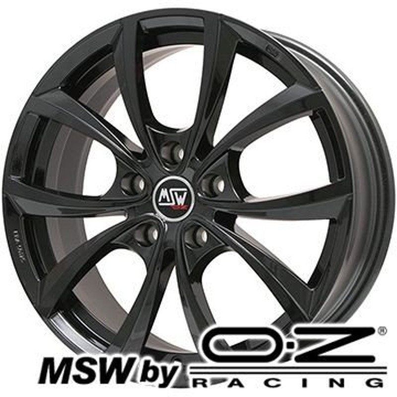 MSW by OZ Racing MSW 27(グロスブラック) ホイール単品4本セット 7.50