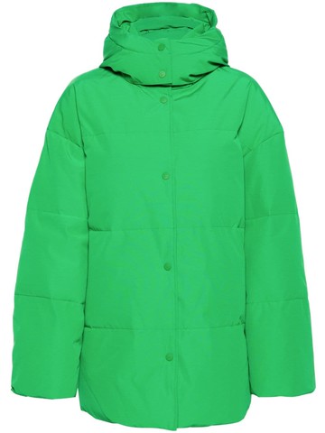 SAMSOE SAMSOE - Hana hooded puffer jacket - women - Recycled Polyester/Organic Cotton/Recycled Polyester - L - Green