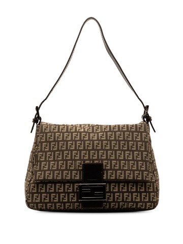 Fendi Pre-Owned - 2000-2010 Zucchino Mamma Forever shoulder bag - women - Canvas - One Size - Brown