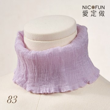 【花果系】俏麗17 柳葉絲⼩摺圍脖 百搭圍脖 100%桑蠶絲 真絲 領巾 圍巾 圍脖 髮帶 皺褶 NicoFun 愛定做