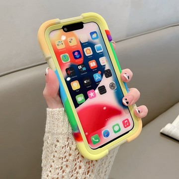 高出熒幕 軍規防摔 支架手機殼 適用於 iPhone 11 12 13 14 15 16 17 Pro max 保護殼