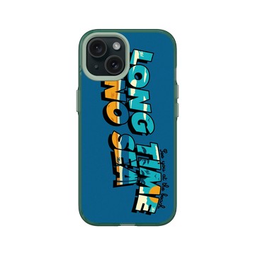 iPhone 15 Clear 憂墨綠 - KID - LONG TIME NO SEA 沙灘款