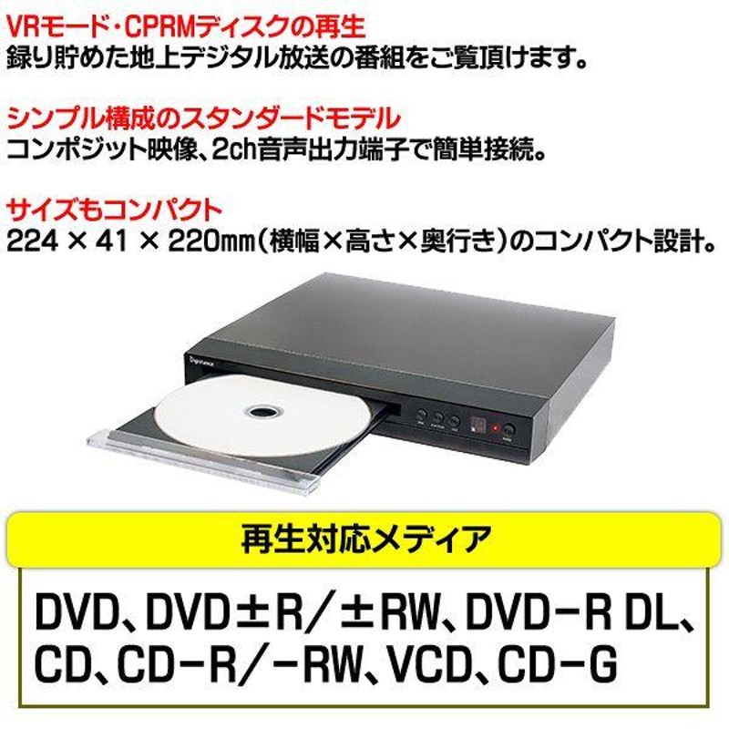 今だけこの価格 コンパクトサイズのリージョンフリーDVDプレーヤー ...