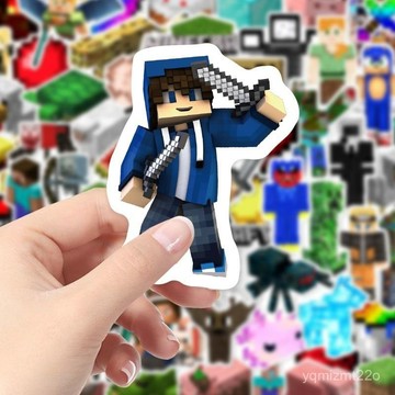 臺灣出貨 我的世界貼紙 麥塊貼紙 240張我的世界Minecraft週邊貼紙像素筆記本裝飾diy防水貼畵 手帳貼紙 貼紙
