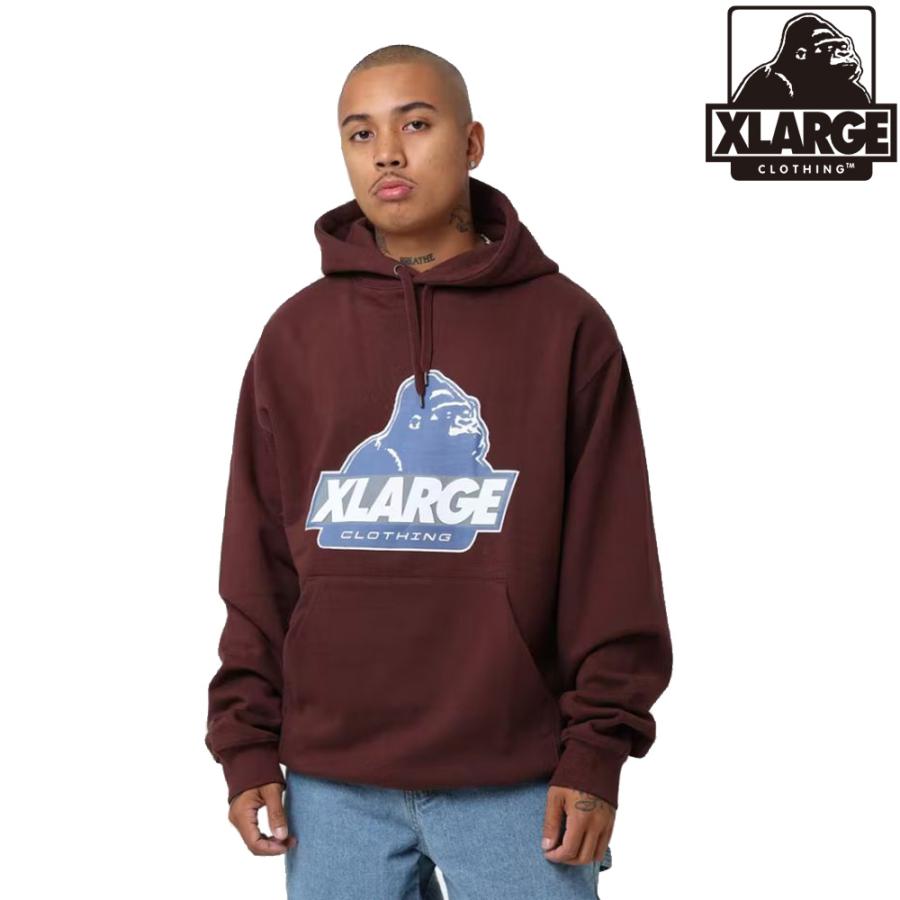 XLARGE  HOODED SWEATSHIRTスリーブロゴ ラージ　パーカー