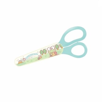 【震撼精品百貨】KeroKeroKeroppi 大眼蛙~日本三麗鷗Sanrio 大眼蛙兒童安全剪刀附蓋*27419