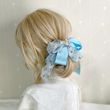 蕾絲立體蝴蝶結香蕉夾 大腸圈髮圈 馬尾夾 髮夾 相交夾 邊夾 髮夾