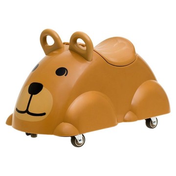 VIKINGTOYS 學步嚕嚕車  圓滾滾小熊 咖啡色  1個