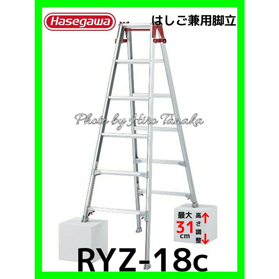 長谷川工業 Hasegawa  はしご兼用ステップ幅広脚立 3段 RH2.0-09 0.81m   16338 - 6