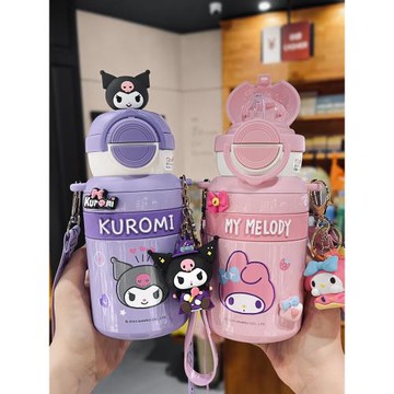 (免運)庫洛米水杯兒童保溫杯女孩上學專用學生2025新款幼兒園美樂蒂水壺