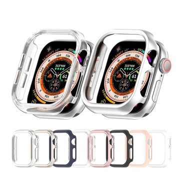 【半包PC硬殼】適用 Apple Watch S11 S10 42mm 46mm 手錶 摟空 保護殼 防刮防撞