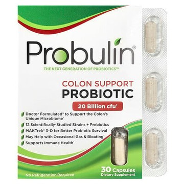 Probulin, 結腸健康膠囊，益生菌，30 粒