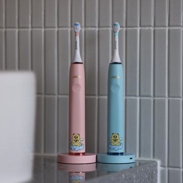 unicare®unibear聲波氣旋兒童電動牙刷-粉色_廠商直送
