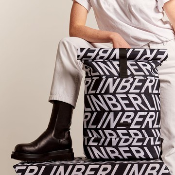 Hajo Medium CeeCee聯名款後背包M (黑色+白色)