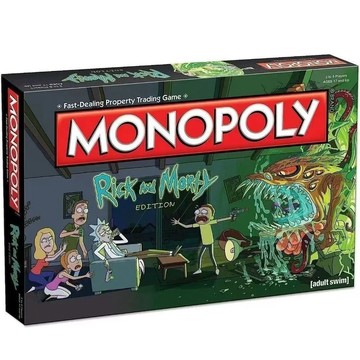 免運🔥本土發貨瑞克莫蒂大富翁MonopolyRickMorty桌遊紙牌 桌遊大富翁 聚會桌遊