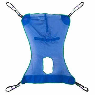 Full Body Commode Sling McKesson 4 or 6 Point Without Head Support Medium 600 lbs. Weight Capacity Case of 12 by McKesson