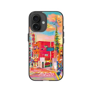 iPhone 16 Clear (相機按鈕) 酷墨灰 - Jop Dong Sa Ni - 首爾的晚霞
