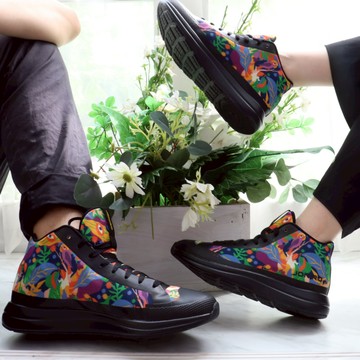 【JONIRO】100%MIT台灣製造 Fly Out 帆人鞋_都會叢林 帆布鞋 穿搭 白鞋 運動 休閒 學生(男女款)