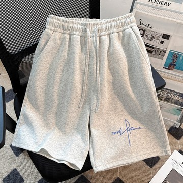 【鹿向南】女運動短褲 美式短褲 沙灘褲 居家短褲 五分短褲 女生短褲 顯瘦短褲 休閒短褲 夏天短褲 寬鬆短褲 抽繩短褲