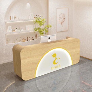 免運 收銀台櫃台吧台   簡約現代教育培訓機構吧臺幼兒園烤漆前臺服裝店母嬰店收銀臺柜臺