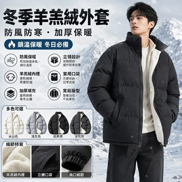 🚀新北出貨🚀 L-8XL羊羔絨外套 情侶棉服外套 保暖外套 禦寒外套 棉衣外套 防寒外套 羽絨棉外套 冬季外套 立領外套