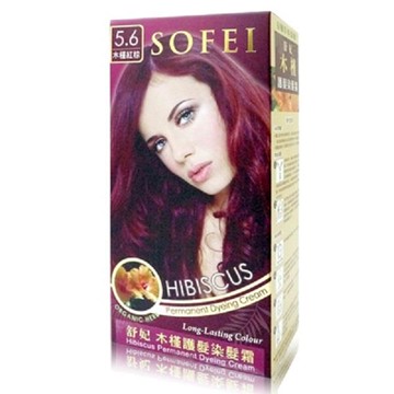 舒妃木槿護髮染髮霜-三劑#5.6 木槿紅棕