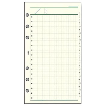 Raymay 藤井 一日自由記錄方眼格 內頁  DAR4276 日本製造  17 x 9.5cm  30張  1本
