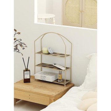 北歐鐵藝置物架簡約化妝品收納架桌面多層雜物架 ins風杯子展示架