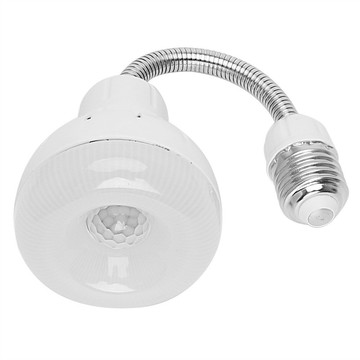 光控 人體感應燈 紅外線感應燈 燈泡 360º可彎 彎管感應燈 紅外線感應燈 白光 節能燈  E27螺紋燈泡