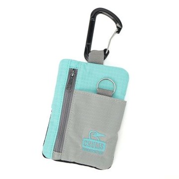 CHUMS Spring Dale Key Coin Case鑰匙零錢包 灰/青綠 CH603999G089