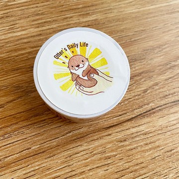 Shine原創可愛水獺的生活水彩紙膠帶