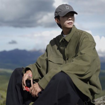 日系cityboy襯衫男春季痞帥襯衣長袖高級感oversize休閑外套春秋